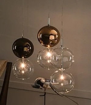 BUBBLE COPPER 3 L LİNEER FORM Pendant Light