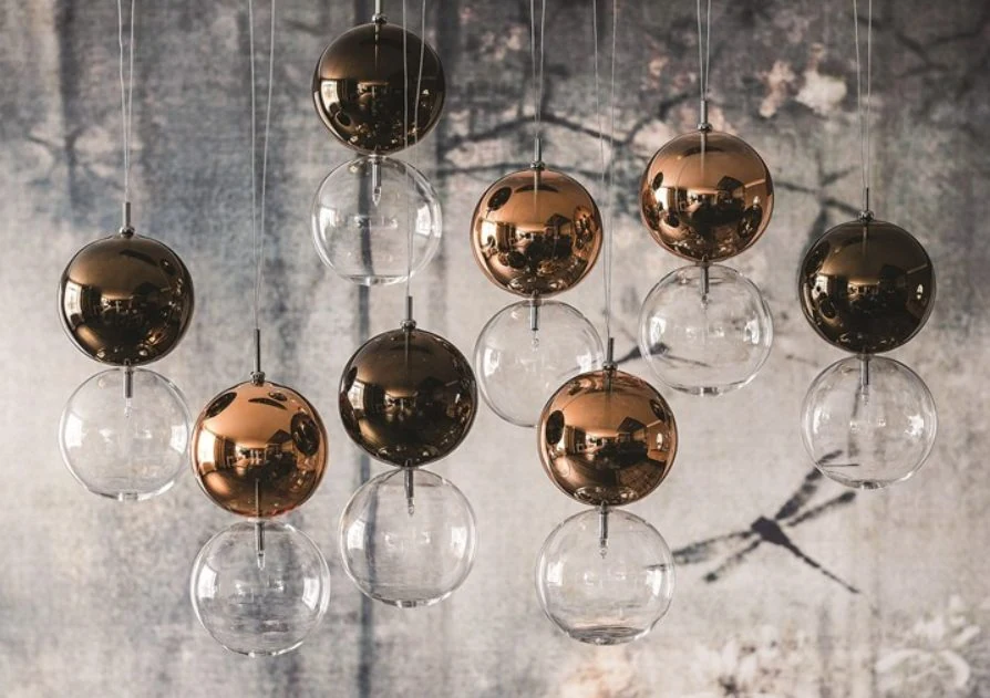 Подвесной светильник BUBBLE COPPER 10 L LİNEER FORM