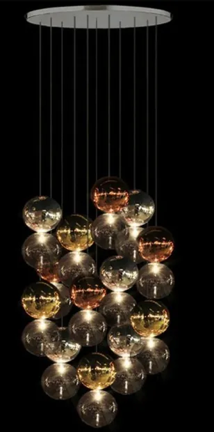 Подвесной светильник BUBBLE COPPER 15 L YUVARLAK FORM